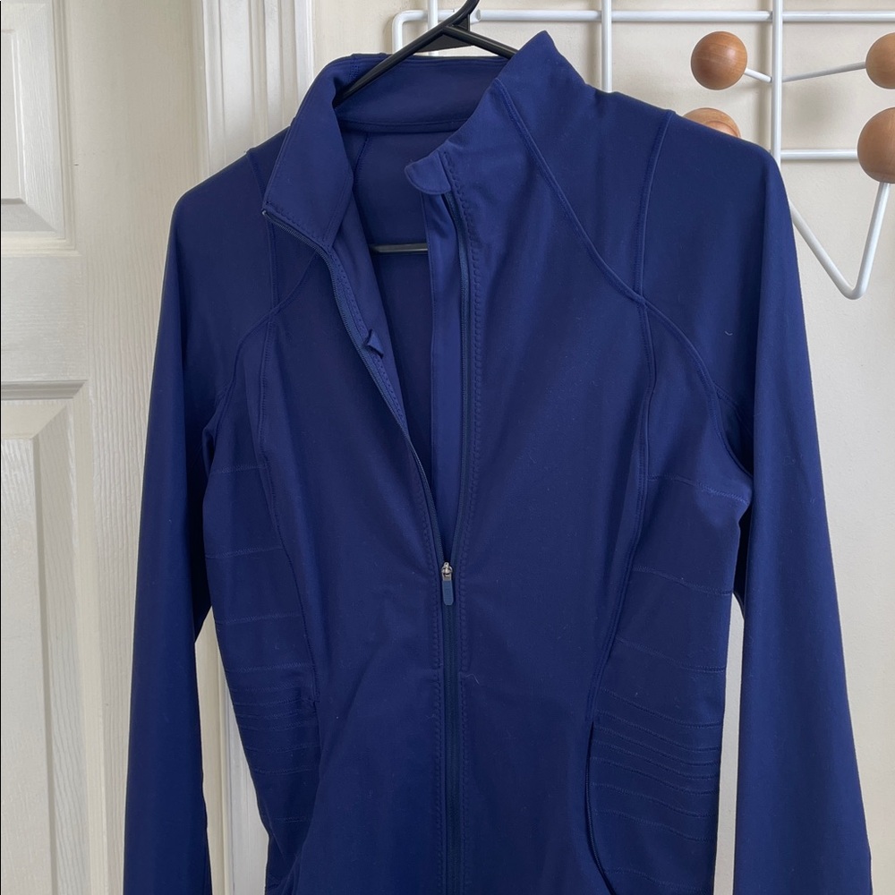 Lululemon Athletic Yoga InStill Jacket True Navy - 6 - Picture 2 of 11